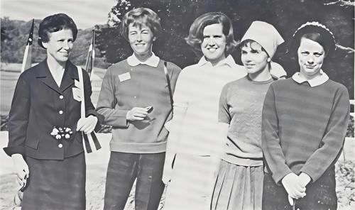 Mrs. Kaja Gammeltoft, Margaret Louvet, Mrs. Bjorg Dam, Miss Vibeke Knudsen, Mrs. K. Soegumfeldt